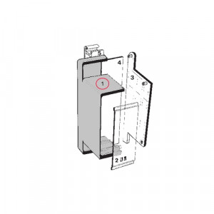 Корпус WEB 01.001.5153.0, Часть корпуса для радиоэлектронной аппаратуры (РЭА), торцевая часть (короткая), ширина: 25 мм , пластик, цвет: серый, серия wiebox WEB