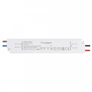 Блок питания ARPV-SP-24018 (24V, 0.75A, 18W) 039675, Источник напряжения с гальванической развязкой для светодиодных изделий. Входное напряжение 220-240 VAC. Выходные параметры: 24 В, 0.75 А, 18 Вт, PF >0.5. Герметичный пластиковый корпус IP 67. Рабочая температура -20…+45C°