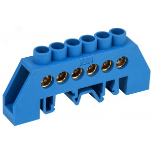 Шина нулевая в комб. DIN-изол. "Стойка" ШНИ-8х12-6-КС-С YNN10-812-6DP-K07