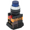 Кнопка ABLFP-22 синий d22мм неон/240В 1з+1р BBT20-ABLFP-K07