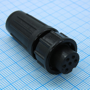 PY07-6T, Кабельная розетка, 6 контактов