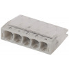 NO-224-43 Клемма СМК компактная с пастой, серия 245, 5 отверстий, 0,5-2,5 мм2 (упак. 4 шт.) Б0043961