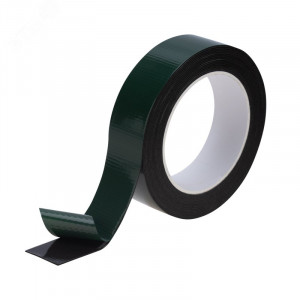 Скотч двухсторонний 30ммх5м зел. на черн. основе 09-6130