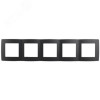 12-5005-05 Рамка на 5 постов, 2, антрацит (10/100/1600) Б0014785