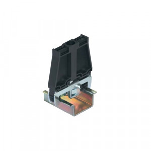 Концевой стопор WE 2/U, Концевой стопор, тип зажима: винт, материал: металл / пластик, ширина: 10 мм, цвет: черный, тип монтажа: универсальный