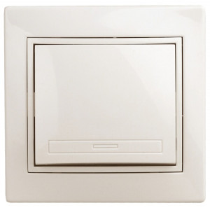 1-101-02 Выключатель, 10А-250В, IP20, СУ, Plano, сл.кость (10/200/2400) Б0027596