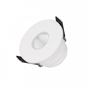 Светильник MS-GLORY-BUILT-R54-5W Warm3000 (WH, 38 deg, 230V) 047285, Встраиваемый светильник даунлайт. Мощность 5 Вт, св. поток 400 лм, 80 лм/Вт, теплый 3000 K, CRI>90, угол 38°, напряжение питания 230 В. Белый круглый корпус из алюминия, экран PMMA, степень защиты IP54. Размер: диаметр 54 мм, высота 30 мм.  Монтаж встраив