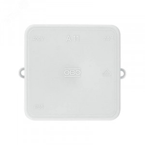 Коробка распределительная 85х85х40мм IP55 A11 12 кабельн. вводов свет. сер. OBO 2000342