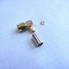 SMA штекер обжим RG-58 gold угловой
