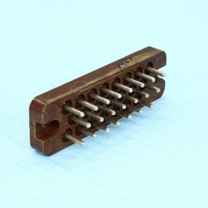 РП10-22 вилка, Соединитель  низкочастотный, прямоугольный, внутреннего монтажа