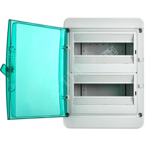 Корпус пластиковый КМПн-24 IP65 зел. прозр. дверь TEKFOR TF5-KP72-N-24-65-K03-K06