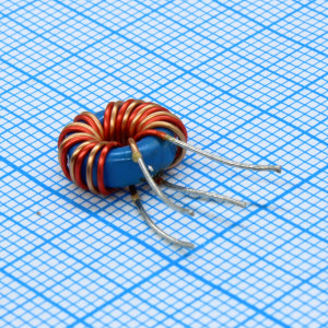 FWCMT090503201M, Дроссель выводной на тороидальном сердечнике T9/5/3, 200мкГн, 20%