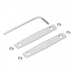 Соединитель прямой MAG-MICROCOSM-CON-I (SL) 043249, Прямой соединитель профиля MAG-MICROCOSM. В комплекте 2 винта и отвертка-ключ. Цвет серебро, размер 50х7 мм.