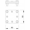 Соединитель крест. полоса-полоса 40мм 256 A-DIN 40 FT OBO 5314666