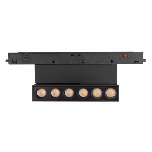 Светильник MAG-ORIENT-DOTS-FOLD-S195-6W Day4000 (BK, 30 deg, 48V, DALI) 041529, Светильник для магнитных треков MAG-ORIENT шириной 26 мм с управлением DALI. Мощность 6 Вт, св. поток 250 лм, 42 лм/Вт, дневной 4000 K, CRI>90, угол 30°, напряжение питания 48 В. Черный прямоугольный корпус из металл, экран поликарбонат, степень защиты IP