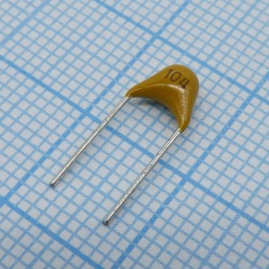 TS170R1H104M8BFB0R, Конденсатор керамический многослойный 0.1мкФ 50В Y5V ±20% радиальный 5.08мм 85°C россыпь