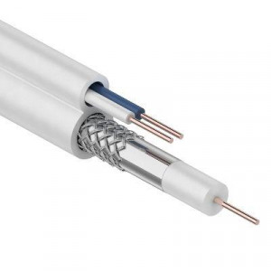 Кабель ККСВ-В+2х0,5 мм, 100 м, белый, 01-4001