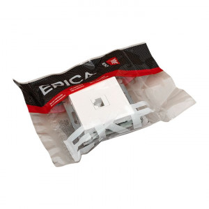 Механизм розетки RJ11, белый Эпика EKF UP1-SOW-RJ11