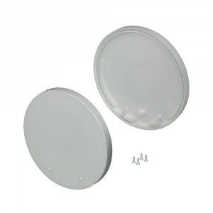 Заглушка SL-ROUND-D120 019285, Пара заглушек для профиля SL-ROUND-D120 с экраном. В комплекте 2 заглушки, 4 шурупа. Цена за весь комплект.
