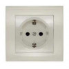 Изображение товара Розетка 1-м СП Бриллиант 16А IP20 с заземл. защ. шторки сл. кость 7948851