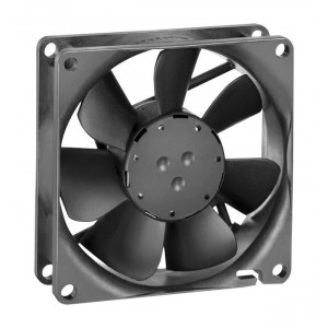 8414NGH, Вентилятор постоянного тока аксиальный подшипник качения 18….28В 46.5 об/мин 37 дБ 80х80х25.4мм