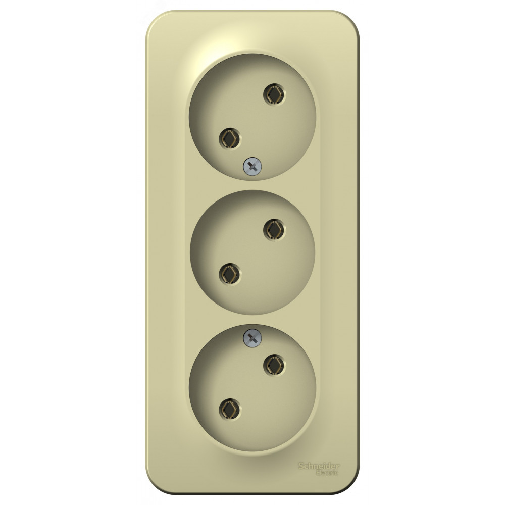 Изображение товара Розетка 3-м ОП Blanca 16А IP20 250В без заземления