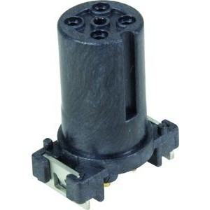 21033112410, Цилиндрические метрические разъемы M12 A 4pin fml strt SMT pcb mnt unshld