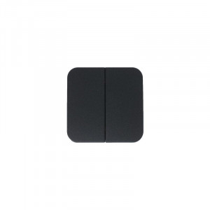 Выключатель 2-кл. ОП Blanca 10А IP20 (сх. 5) 250В с изолир. пластиной антрацит SE BLNVA105016