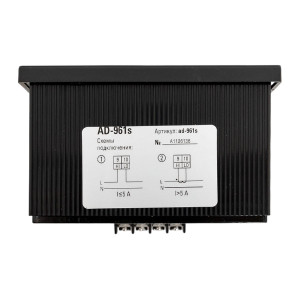 Амперметр AD-961s цифровой на панель 96x96 (квадратный вырез) однофазный в коротком корпусе EKF PROxima AD-961s