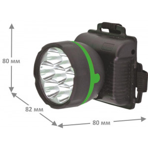 Фонарь налобный 909LED7 (7LED 1 режим; 3хR6 черн.) 11782