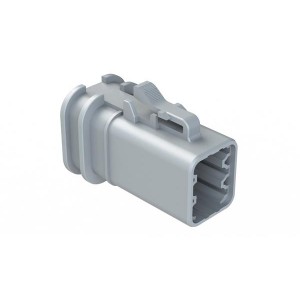 ATP06-6S-OMRDGRY, Автомобильные разъемы 6-Position Female Plug, Overmold Compatible, Reduced Diameter Seal, Grey