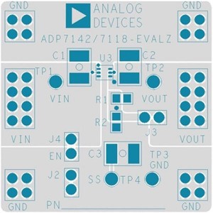 ADP7118UJ-EVALZ, Средства разработки интегральных схем (ИС) управления питанием Eval Board