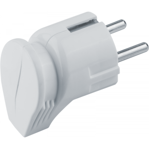 Вилка угловая 61 362 NCA-PL04-16A-E-WH с заземл. бел. Navigator 61362