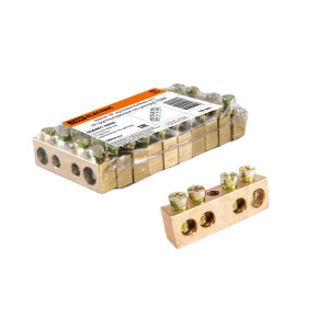 Шина "N" нулевая 6х9мм 4/1 (4 группы/крепеж по центру) SQ0801-0036