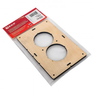 Шаблон для подрозетников c 2 отв. диам. 68 мм EKF Expert sh-d68-2