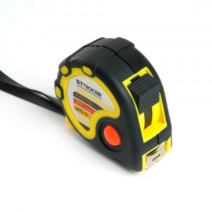 Рулетка, 3м х 16мм прорезиненное покрытие 39782