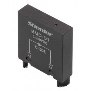 Модуль BMD-L1 6-24V AC/DC, Модуль для реле, 6 - 24VAC/DC, зеленый светодиод, цвет: черный, для колодок: STB14, SEB11-E, SUB*-E, GZP8, GZP11, MT 78 740(745)