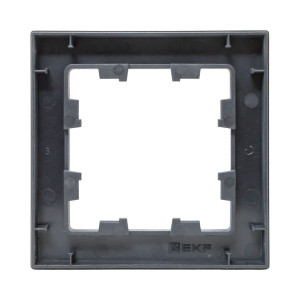 1 - местная рамка, графит, пластик Эпика EKF UP1-FPG-01