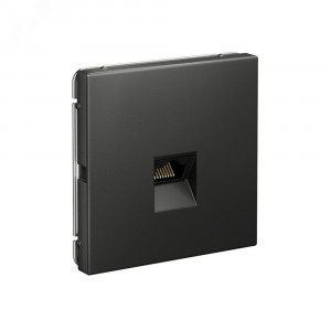 ARTGALLERY РОЗЕТКА компьютерная RJ45, кат. 5е, механизм, БАЗАЛЬТ GAL001483