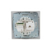 Розетка компьютерная + телефонная 2-м СП Mira RJ45 + RJ11 сер. метал. 701-1010-143