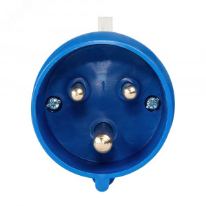 Вилка кабельная 023 32А 220AC 2P+PE 6ч IP44 222736