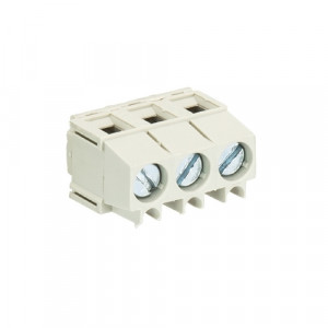 Клемма 8192/3 ZW OB, Клемма, вертикальный подвод кабеля, на плату, шаг: 5.0 мм, 3 полюса, фиксация провода винтовая, исполнение: без маркировки, 300V, 10A, цвет: серый