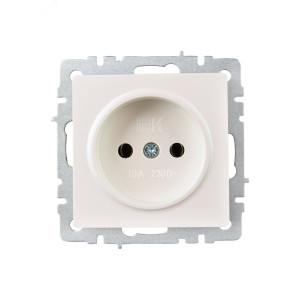 Розетка 1-м СП BRITE РС10-1-0-БрЖ 10А без заземл. без защ. шторок жемчуж. BR-R10-10-K36