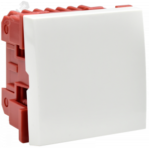 ВК4-21-00-П Выключатель проходной (переключатель) одноклавишный (на 2 модуля) ПРАЙМЕ CKK-40D-PO2-K01