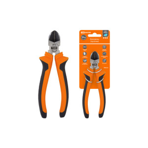 Бокорезы (кусачки), с двухкомпонентными рукоятками, CR-V сталь, 180 мм, серия "Алмаз" SQ1012-0203