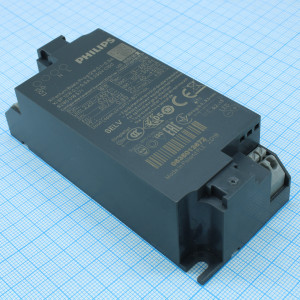 XI BP 12W 0.1-0.5A S 230V C100, AC-DC LED драйвер уличного применения,  P вых.макс (Вт)-12, Ток вых. мин. 100мА, Ток вых. макс. 500мА,  В вых.(В)-13...39,  Эффективность при полной нагрузке - (%)-81,  SimpleSet, Длина (mm)-97.2,  Ширина (mm)-43.2,  Высота (mm)-30,  изолированный,  IP20,