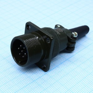 KP2G16-J7AP, Приборная вилка с патрубком для кабеля