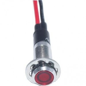 FL1M-8FW-1-R24V, Светодиодные панельные индикаторы LED RED 8MM NUT 24VAC/DC