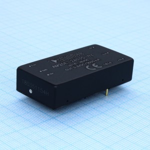 AM20E-2403S-NZ, DC/DC, 20Вт, вход 18…36В, выход 3.3В/5А, изоляция 1500В DC, КПД 86%, максимальная емкостная нагрузка не более 10000мкФ, вход On/Off, 2x1", 50.8x25.4x11.8мм, -40…85°C, металл