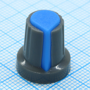 RR4817 (6MM КРУГ СИНИЙ), Ручка приборная RR4817 (6 мм круг синий)